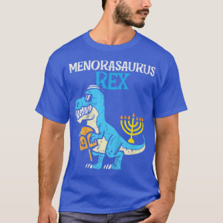 Kids Menorasaurus Re Jew Dino Tre Toddler Boys Han T-Shirt