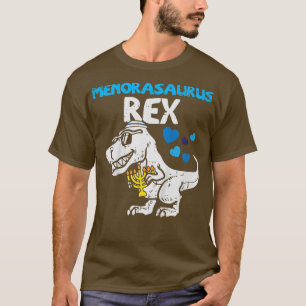 Kids Menorasaurus Tre Dino Dinosaur Toddler Boys H T-Shirt