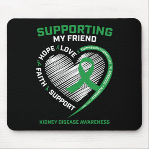 Kids Men's Women's Friend Kidney Disease Awareness Mouse Mat