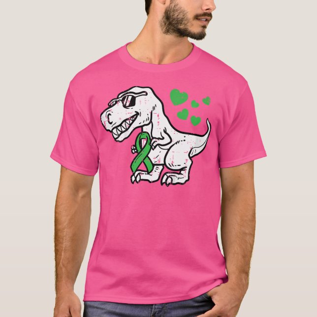 Kids Mental Health Awareness Dino Awareness Trex B T-Shirt (Front)