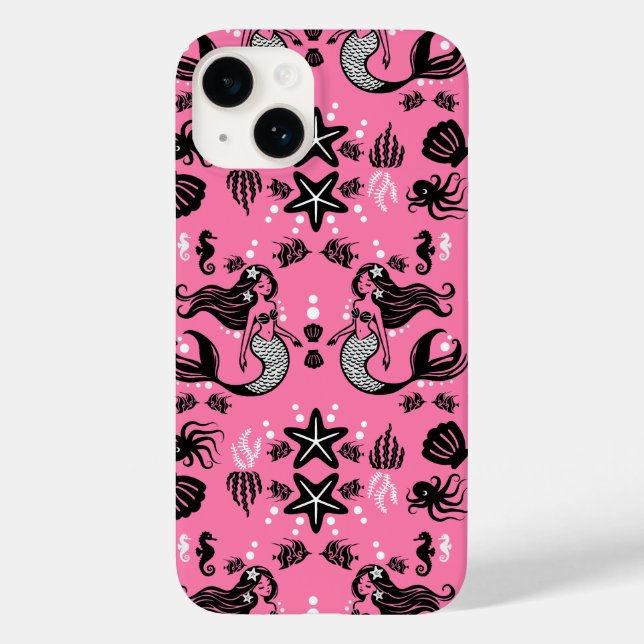 Kids Mermaid Pink Case-Mate iPhone Case (Back)