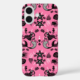 Kids Mermaid Pink iPhone 16 Case