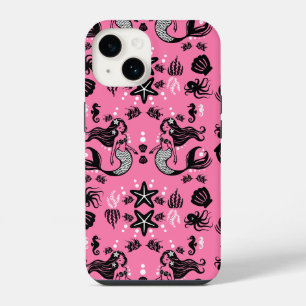 Kids Mermaid Pink iPhone 14 Case