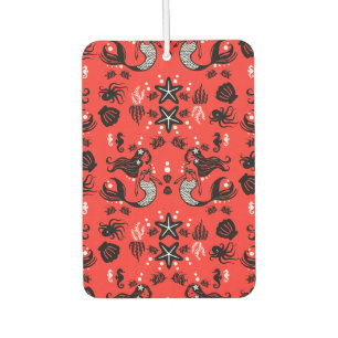 Kids Mermaid Red Pink Car Air Freshener