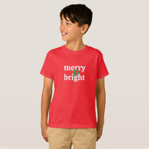 Kid's Merry & Bright Christmas T-Shirt