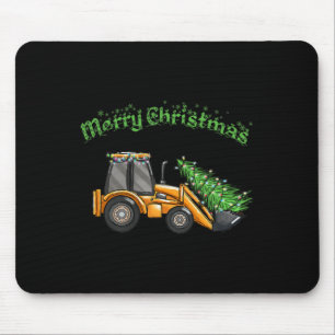 Kids Merry Christmas (front Loader) Mouse Mat