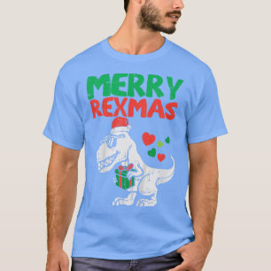 Kids Merry Rexmas Santa Trex Dino Toddler Boys Chr T-Shirt