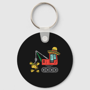 Kids Mexican Crane Tacos Boys Cinco De Mayo Fiesta Key Ring