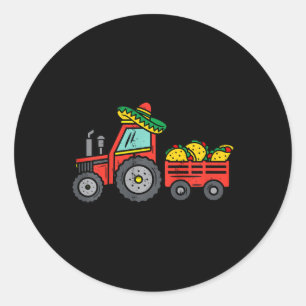Kids Mexican Truck Tacos Boys Cinco De Mayo Fiesta Classic Round Sticker