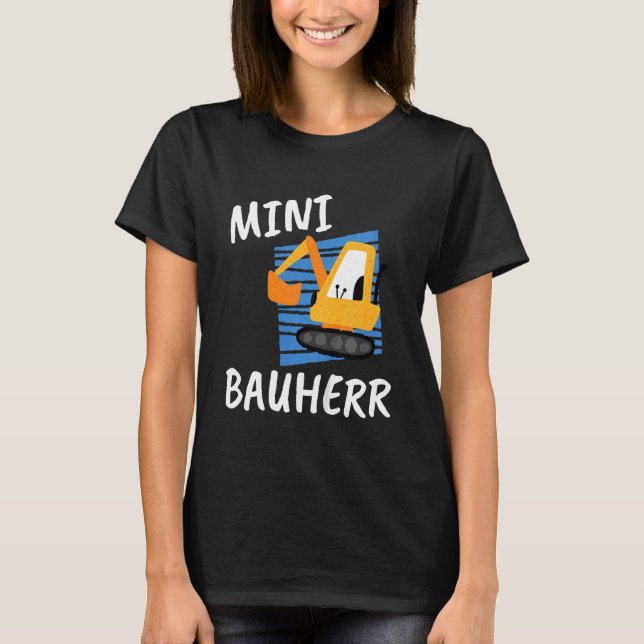Kids Mini Builder   For Little Builders T-Shirt (Front)