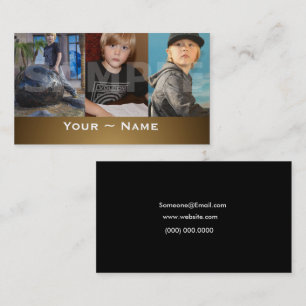 Kids Models and Actors Headshot Business Card