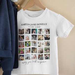 Kids Modern In Loving Memory Photo Collage T-Shirt