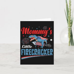 Kids Mommys Little Firecracker Independence Day Fi Card