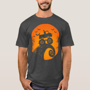 Kids Monster Truck Bat Toddler Boys Halloween Cost T-Shirt
