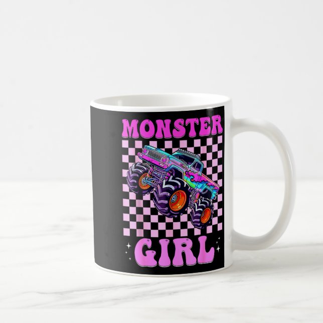 Kids Monster Truck Girl Nk Monster Trucks Lover Mo Coffee Mug (Right)