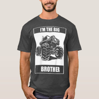Kids Monster Truck I'm The Big Brother Older Broth T-Shirt