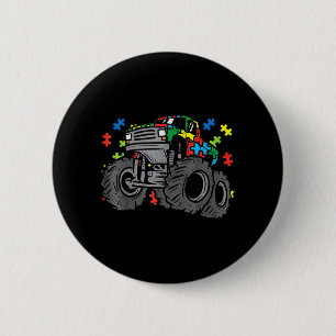 Kids Monster Truck Puzzles Cute Kids Autism Awaren 6 Cm Round Badge