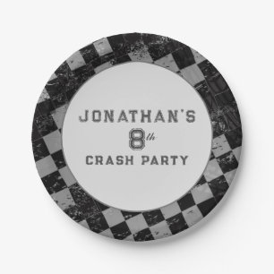 Kids' Monster Truck Rally Birthday Party  Paper Plate