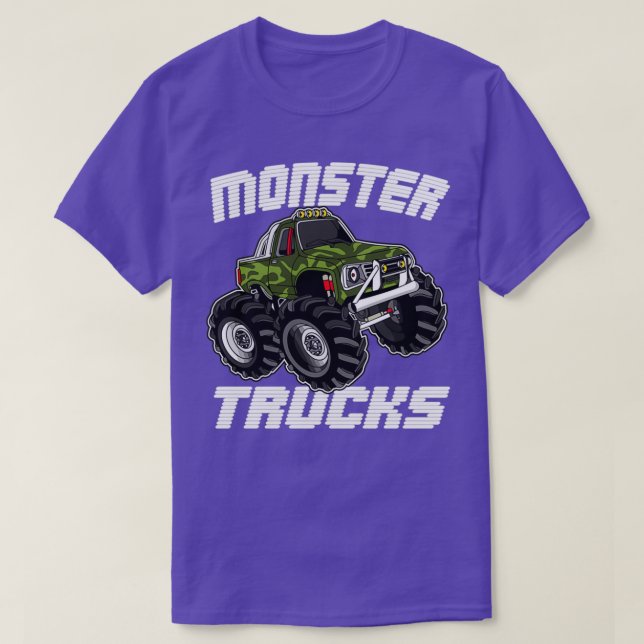 Kids Monster Truck SUV Big Size Car Motocross 4 Wh T-Shirt (Design Front)