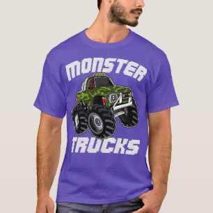 Kids Monster Truck SUV Big Size Car Motocross 4 Wh T-Shirt