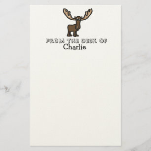 Kids moose personalised stationary stationery