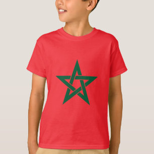 Kids Morocco Star T-Shirt Cute Moroccan Pride Ki