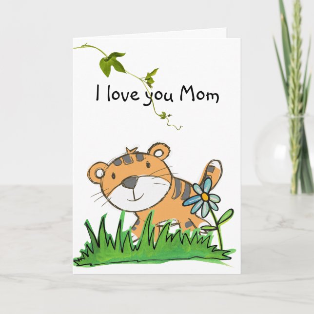 kids mothers day greeting card (Front)