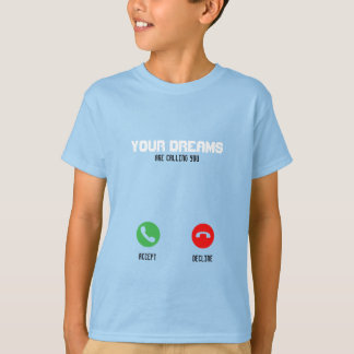 kids motivational words boy girl teen inspire new  T-Shirt