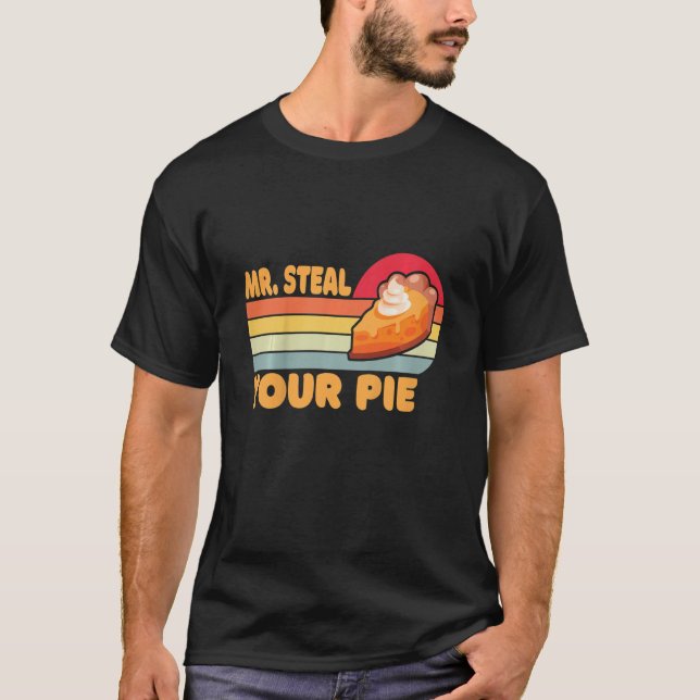Kids Mr Steal Your Pie  Toddler Boy & Girl Retro P T-Shirt (Front)