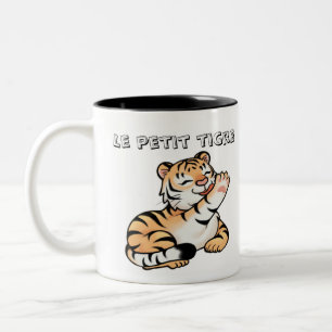 Kid's Mug with Adorable Kawaii Tiger