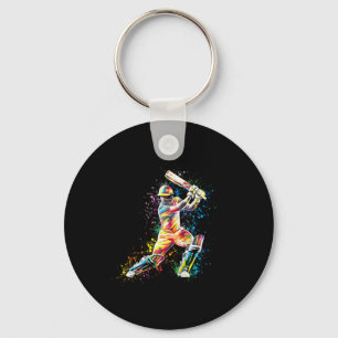 Kids Multicolored Cricket Men Kids Boys Key Ring