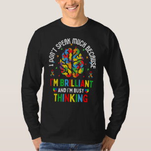 Kids Mum Dad Teachers Autism Awareness I'm Busy Th T-Shirt