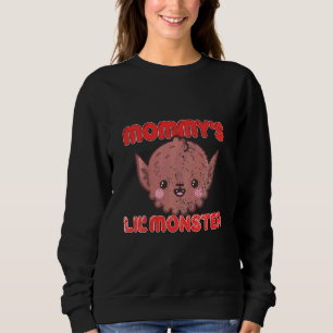 Kids Mummy Lil Monster Cute Werewolf Kids Boy Hall Sweatshirt