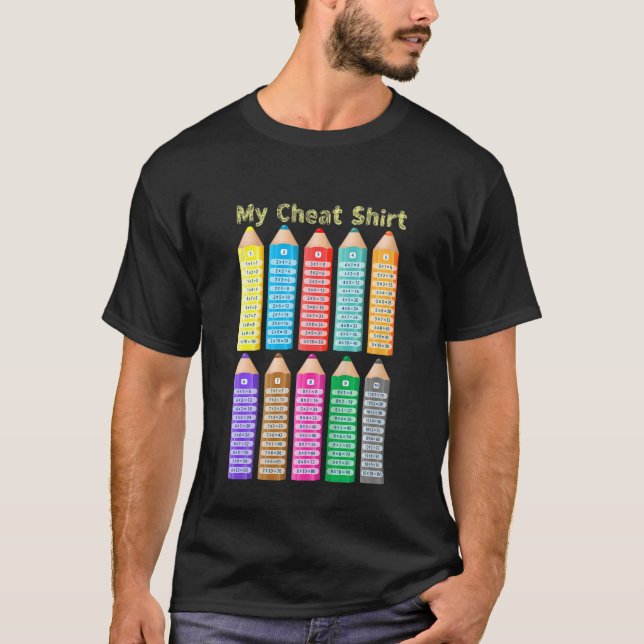 Kids My Chea  Kids Math Multiplication Tables T-Shirt (Front)