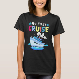 Kids My First Cruise Girls Boys Kids  Vacation Cru T-Shirt