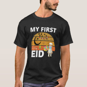 Kids My First Eid Vintage Sunset Eid Al Fitr Said T-Shirt