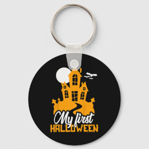 Kids My First Halloween Funny Scary Costume Key Ring