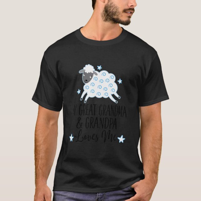 Kids My Great Grandma and Grandpa Love Me T-Shirt (Front)