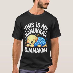 Kids My Hanukkah Pajamas Pajamakah Puppy Hanukkah  T-Shirt