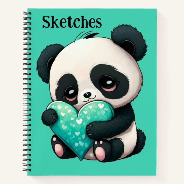 Kids My Panda Sketch  Notebook (Front)