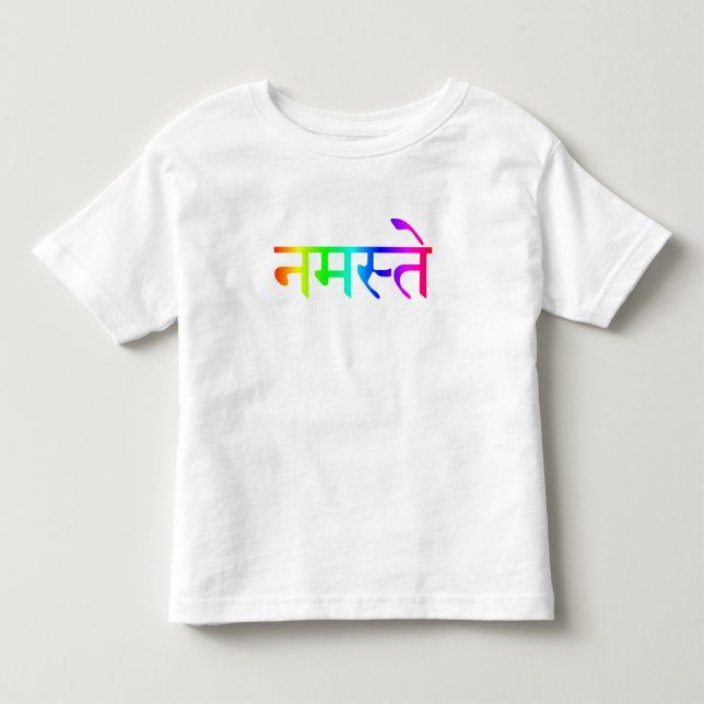 Kids Namaste Rainbow Shirt (Front)