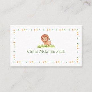 Kids Name Card (Lion)