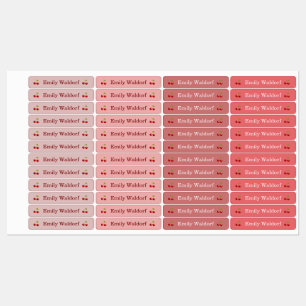 Kids' Name Clothing School Labels with Cherry