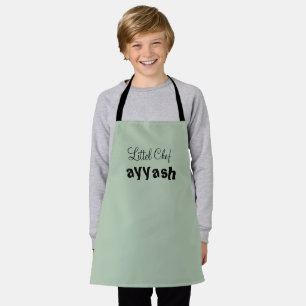 Kids Name Stylish Chef Apron