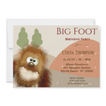 Kids Nature Big Foot/ Sasquatch Birthday Party