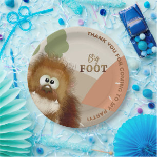 Kids Nature Big Foot/ Sasquatch Birthday Party   Paper Plate