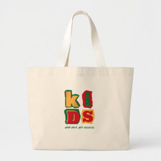 Kids Need Milk, Not Missiles Large Tote Bag
