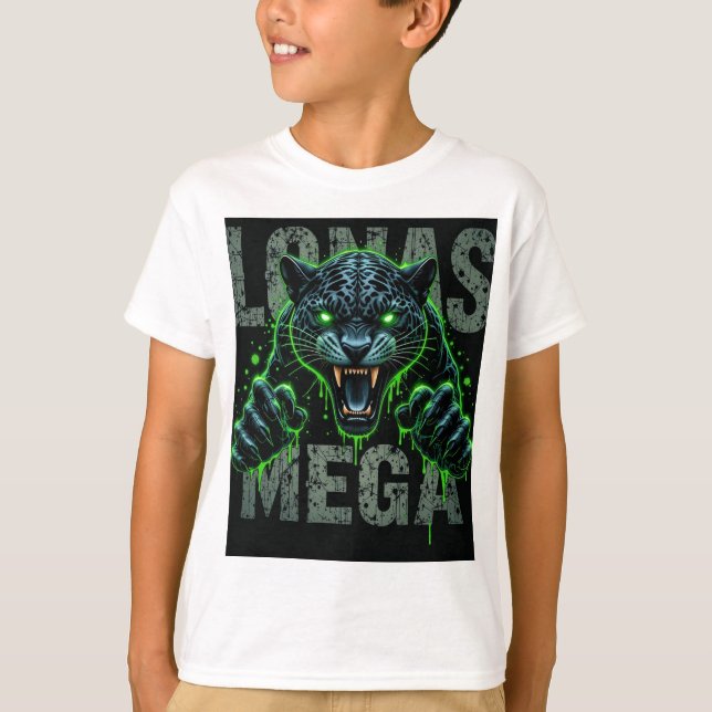 Kid's Neon Green Glow T-Shirt (Front)