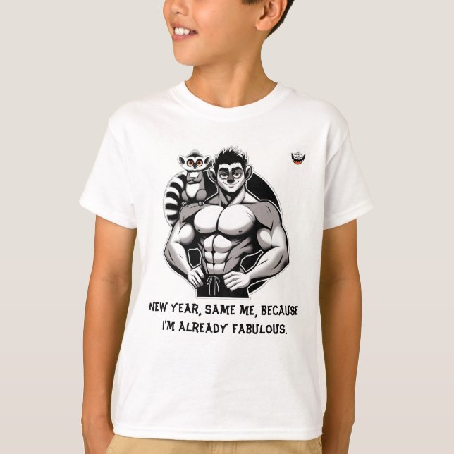 Kids New Year, Same Me T-Shirt (Front)