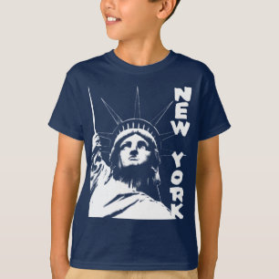 Kid's New York Shirt Statue of Liberty Organic